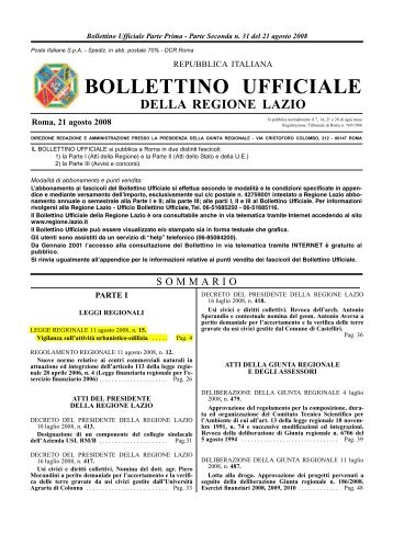 Bollettino Ufficiale della Regione Lazio - Comune di Alatri