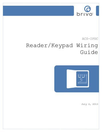 IPDC Wiring Guide - Brivo Systems