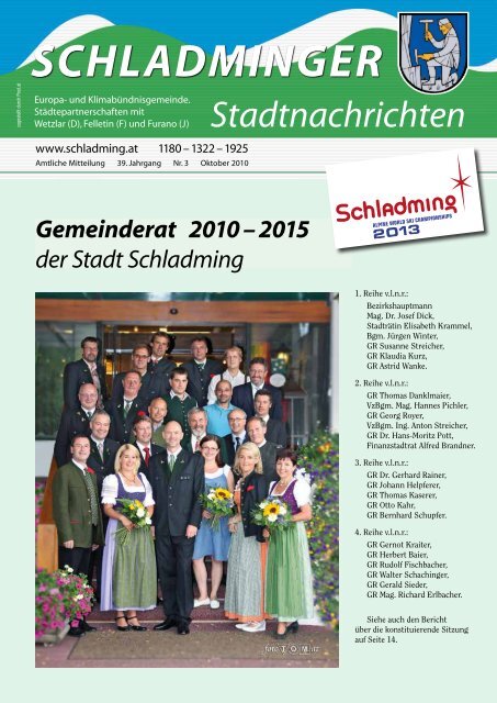 Gemeinderat 2010 - Schladming