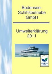 UmwelterklÃ¤rung 2011 - Bodensee-Schiffsbetriebe GmbH