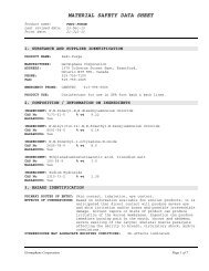 MATERIAL SAFETY DATA SHEET PAGE 1 OF X - Germiphene