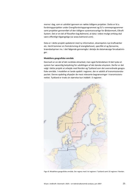 Ea Energianalyse a/s 50 pct. vindkraft i Danmark i 2025 ... - Balmorel