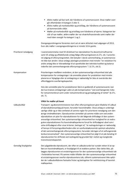 Ea Energianalyse a/s 50 pct. vindkraft i Danmark i 2025 ... - Balmorel