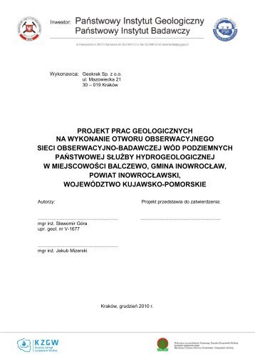 Balczewo.pdf - PaÅstwowy Instytut Geologiczny