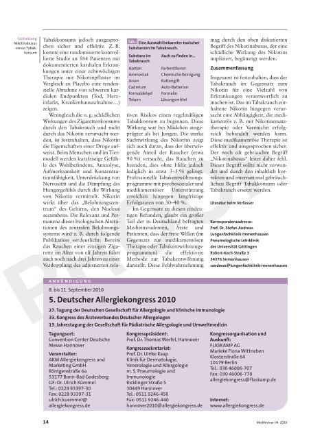 MedReview Die Zeitschrift für ärztliche Fortbildungskongresse 51 ...