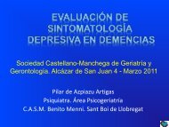 Evaluación de sintomatología depresiva en Demencias - Sociedad ...