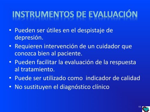 Evaluación de sintomatología depresiva en Demencias - Sociedad ...