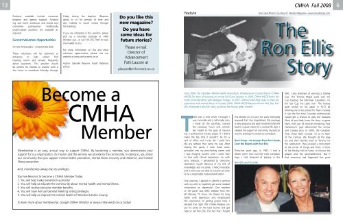 CMHA Fall 2008 - Canadian Mental Health Association