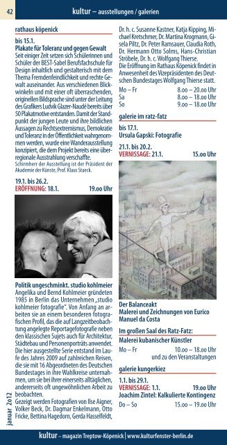 Kulturmagazin Treptow-Köpenick - Schock Verlag