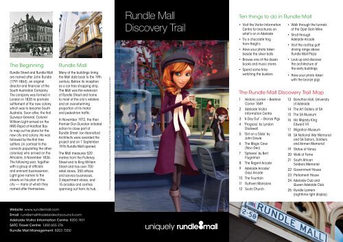 Rundle Mall Discovery Trail Brochure