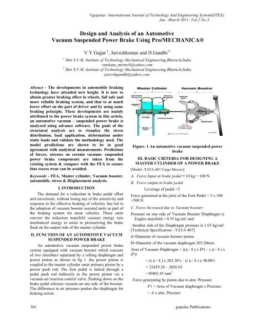 Design and Analysis of an Automotive Vacuum Suspended Power ...