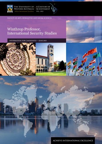 Winthrop Professor, International Security Studies - His.admin.uwa ...