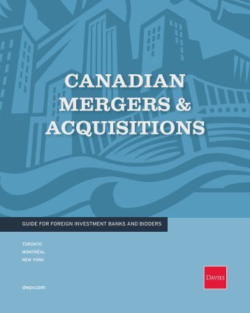 canadian mergers & acquisitions - Davies Ward Phillips & Vineberg ...
