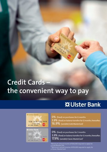 Credit Cards... - Ulster Bank