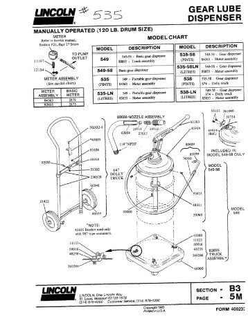 Gear Lube Dispenser - SEC B3 - PAGE 5M - MyAutoProducts.com