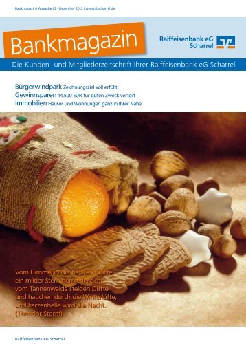 Ausgabe 02/Dezember 2012 - Raiffeisenbank eG Scharrel