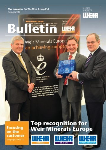 August 2008 issue - Weir Minerals