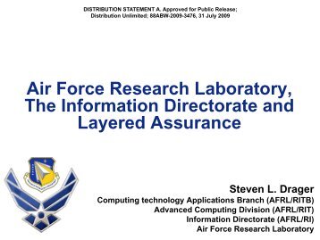 and AFRL Overview