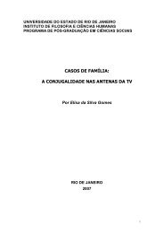 Casos de famÃ­lia: A conjugalidade nas antenas da TV - INARRA