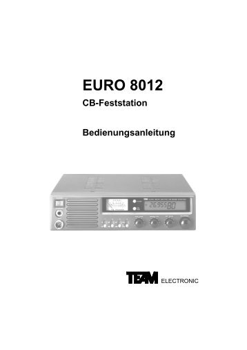 Ersatzteile - EURO 8012 - Team Electronic