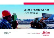 Leica TPS400 Series User Manual