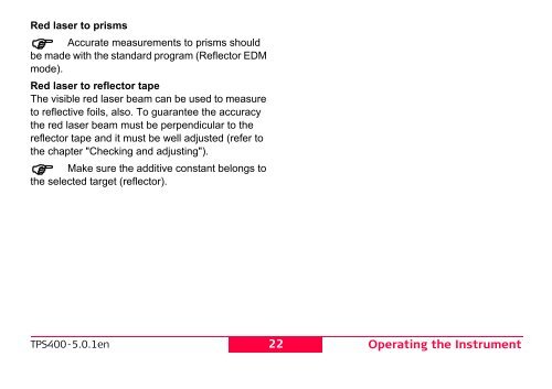 Leica TPS400 Series User Manual