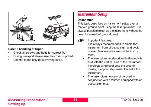 Leica TPS400 Series User Manual