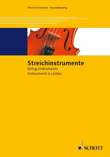 Streichinstrumente - Schott Music