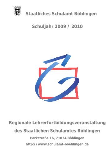 Regionale Lehrerfortbildungsveranstaltung -  SCHULAEMTER-BW.DE