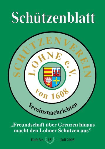 Sch.tzenblatt Umbruch PDF  2005 - Schützenverein Lohne eV von ...