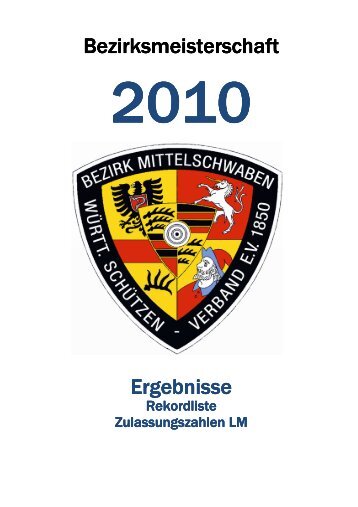 Ergebnisse BM 2010