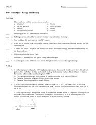 ExamView - energy quiz.tst