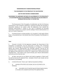 memorandum of understanding between the government of the ...