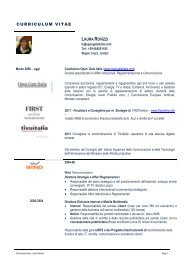 CURRICULUM VITAE LAURA ROVIZZI - Corriere delle comunicazioni