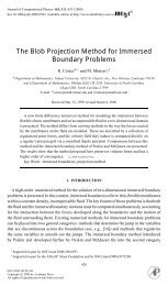 The Blob Projection Method for Immersed Boundary Problems