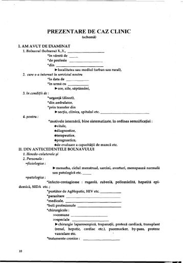 Model prezentare de caz - OvidiusMD