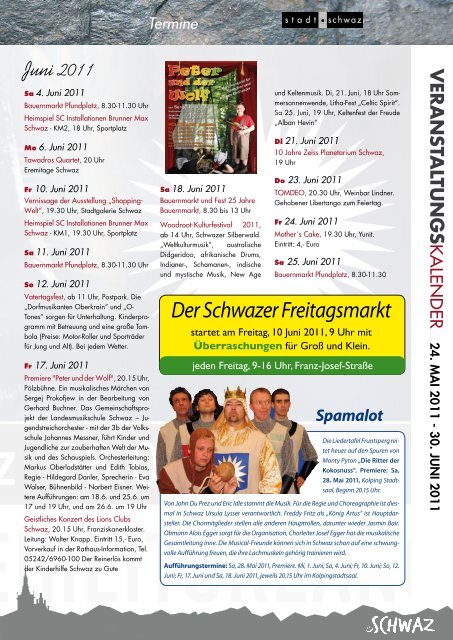 Rathausinfo Nr. 5 2011 - Schwaz