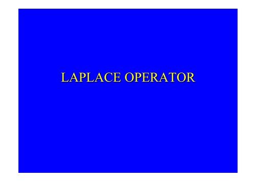 LAPLACE OPERATOR.ppt [Lecture seule]