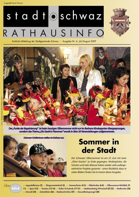 Rathausinfo Ausgabe Juli/August 2009 - Schwaz