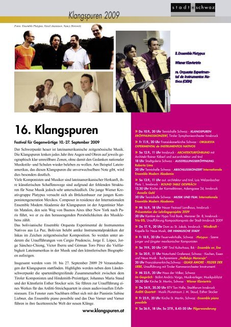 Rathausinfo Ausgabe Juli/August 2009 - Schwaz