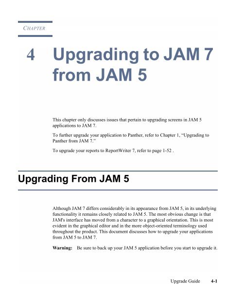 Upgrade Guide - Prolifics