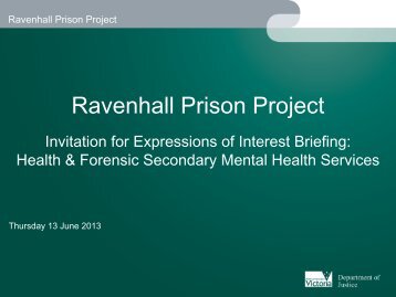 Ravenhall Prison Project - Department of Treasury and Finance