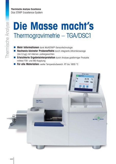 Thermische Analyse - Mettler Toledo