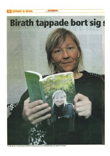 Lena Birath har en imponerande idrottsarrar bakom sig och var ...