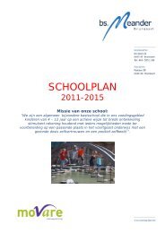 SCHOOLPLAN - Basisschool Meander
