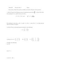 Math 267 Practice Test 4 Name: Instructions: Read the question ...