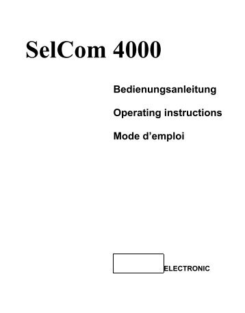 SelCom 4000 - Team Electronic