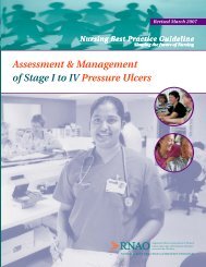 RNAO BPG Pressure Ulcers Stage I to IV - Faculty of Health ...