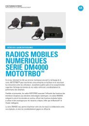 radios mobiles numeriques serie dm4000 mototrbo - SYSOCO