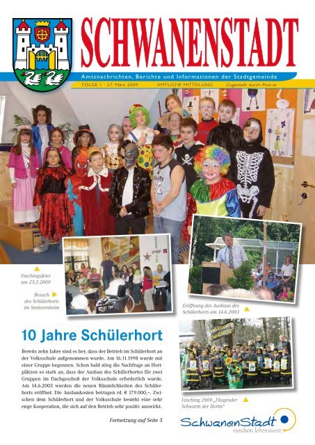 10 Jahre Schülerhort - Schwanenstadt